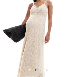 ASOS Crochet Maternity Dress Size Small